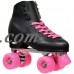 Epic Classic Black and Pink Quad Roller Skates   556059649